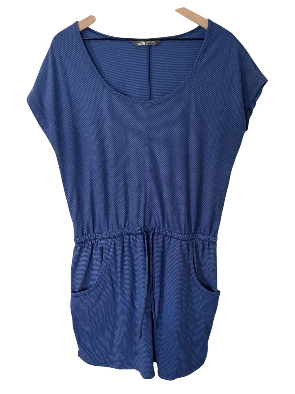 The North Face Blue Striped Women's Impulse Dress Scoop Neckline